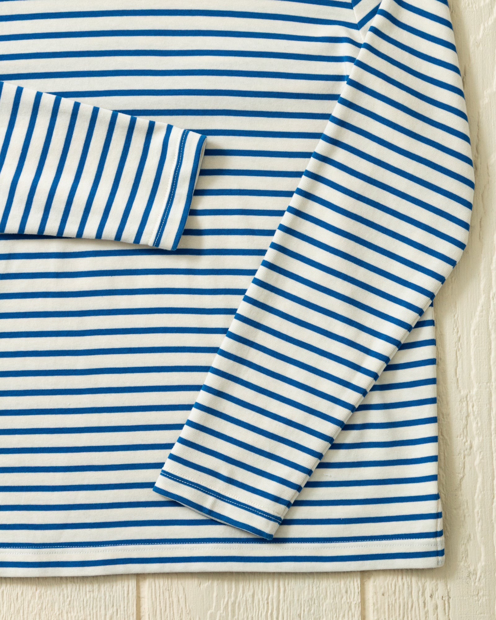 Calypso Turtleneck in Off White/Atlantic Blue - Image 3
