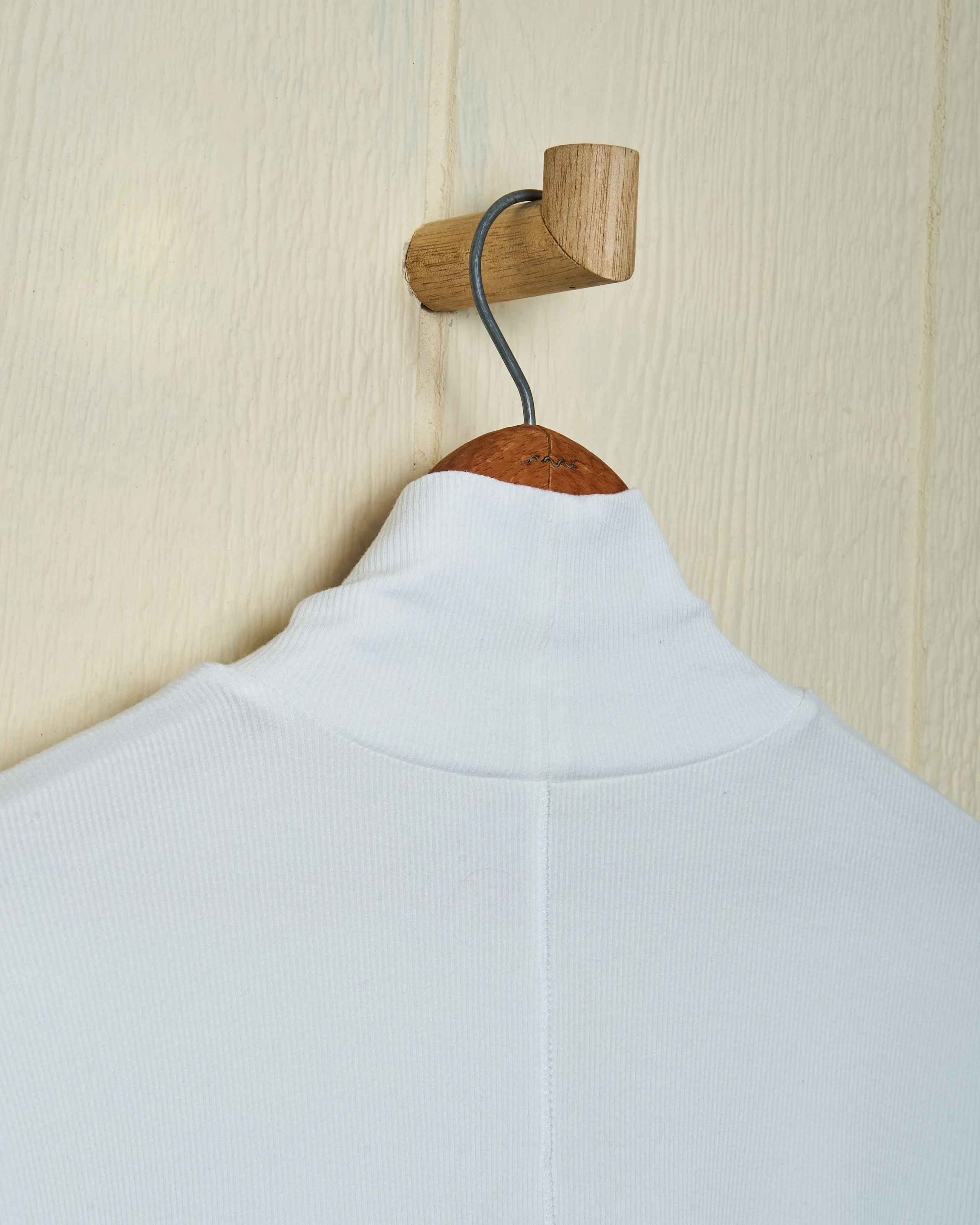 Chelsea Ribbed Knit Top in White - Image 3