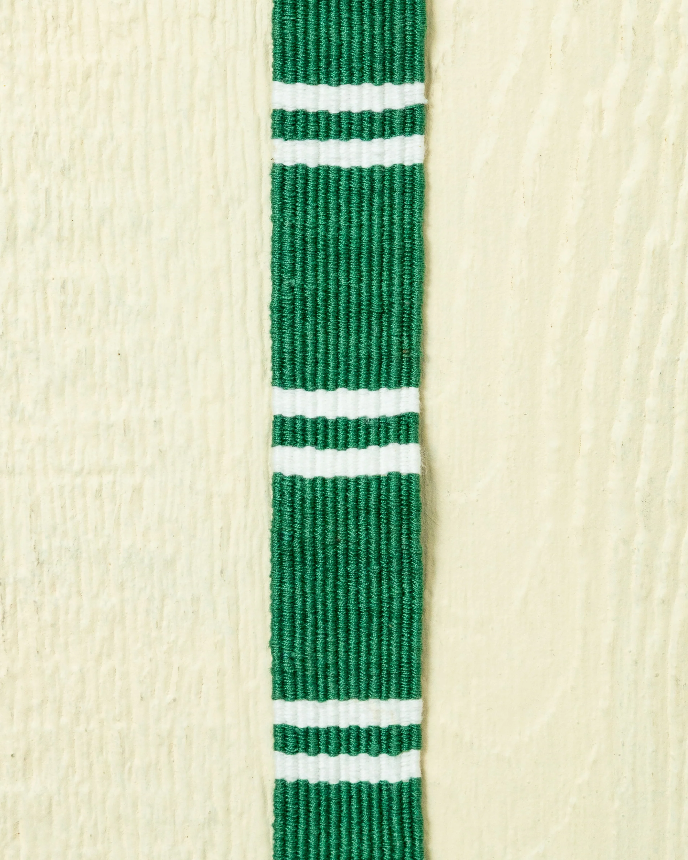 D-Ring Belt in Hunter/Cream Regimental Stripe - Image 2
