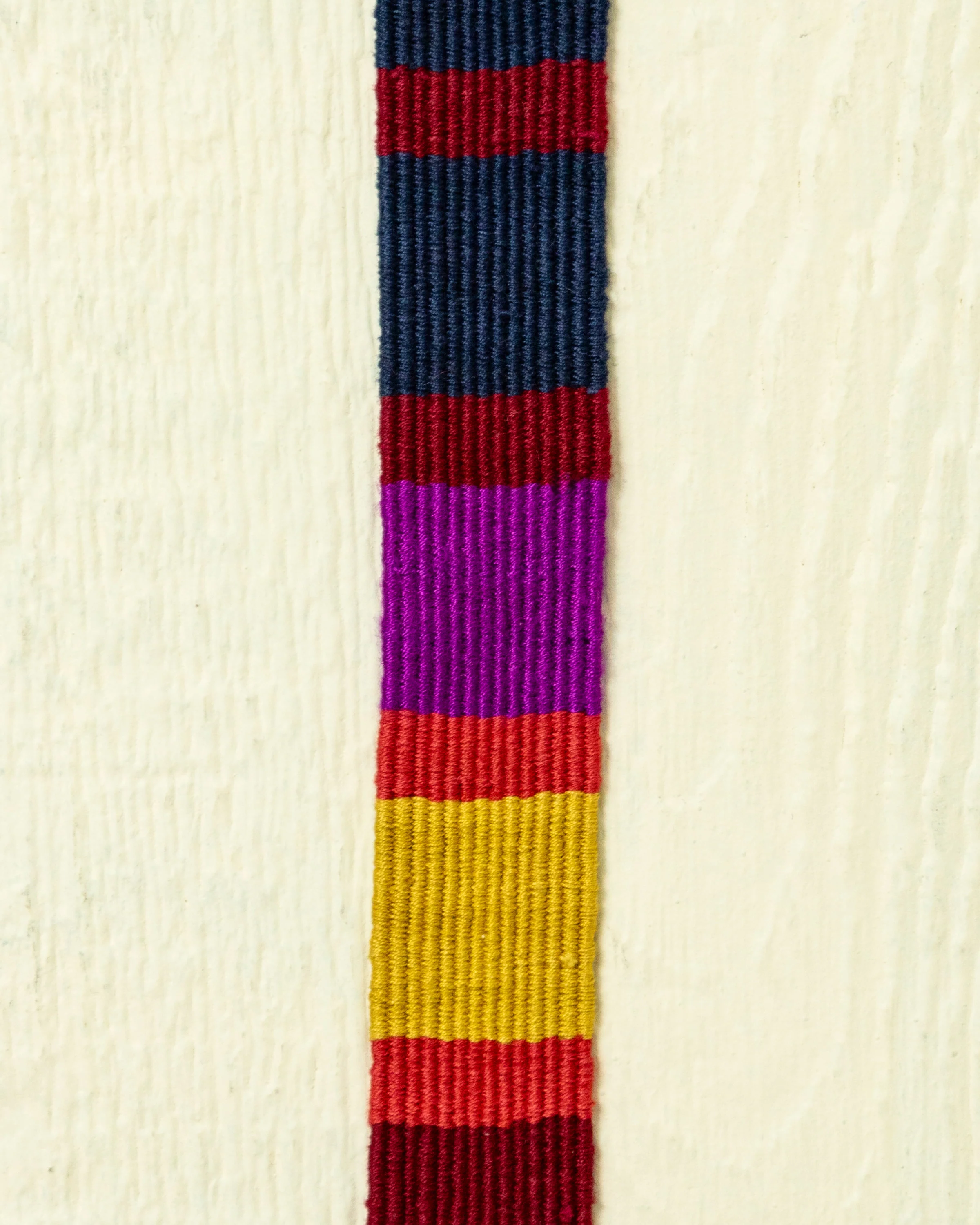 D-Ring Belt in Old Gold Regimental Multi Stripe - Image 3