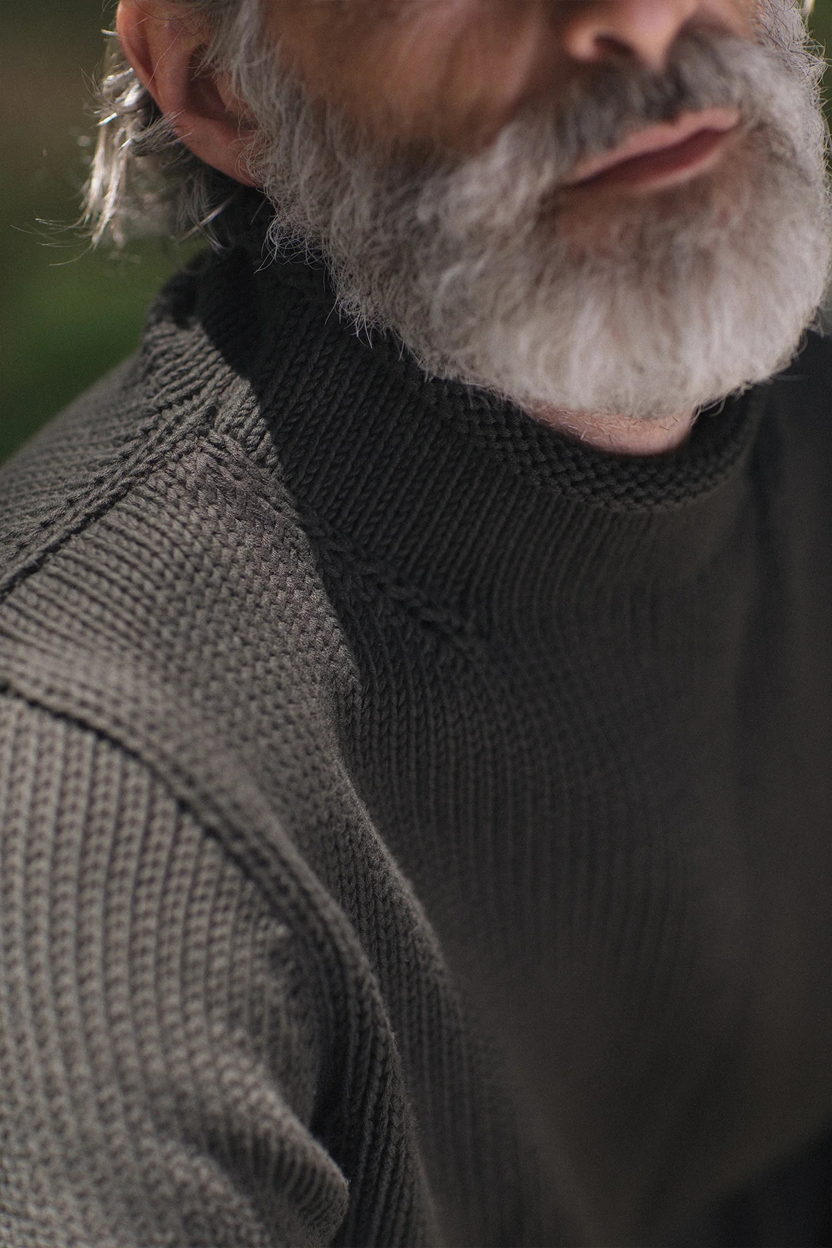 Fisherman's Sweater in Olive - Image 7
