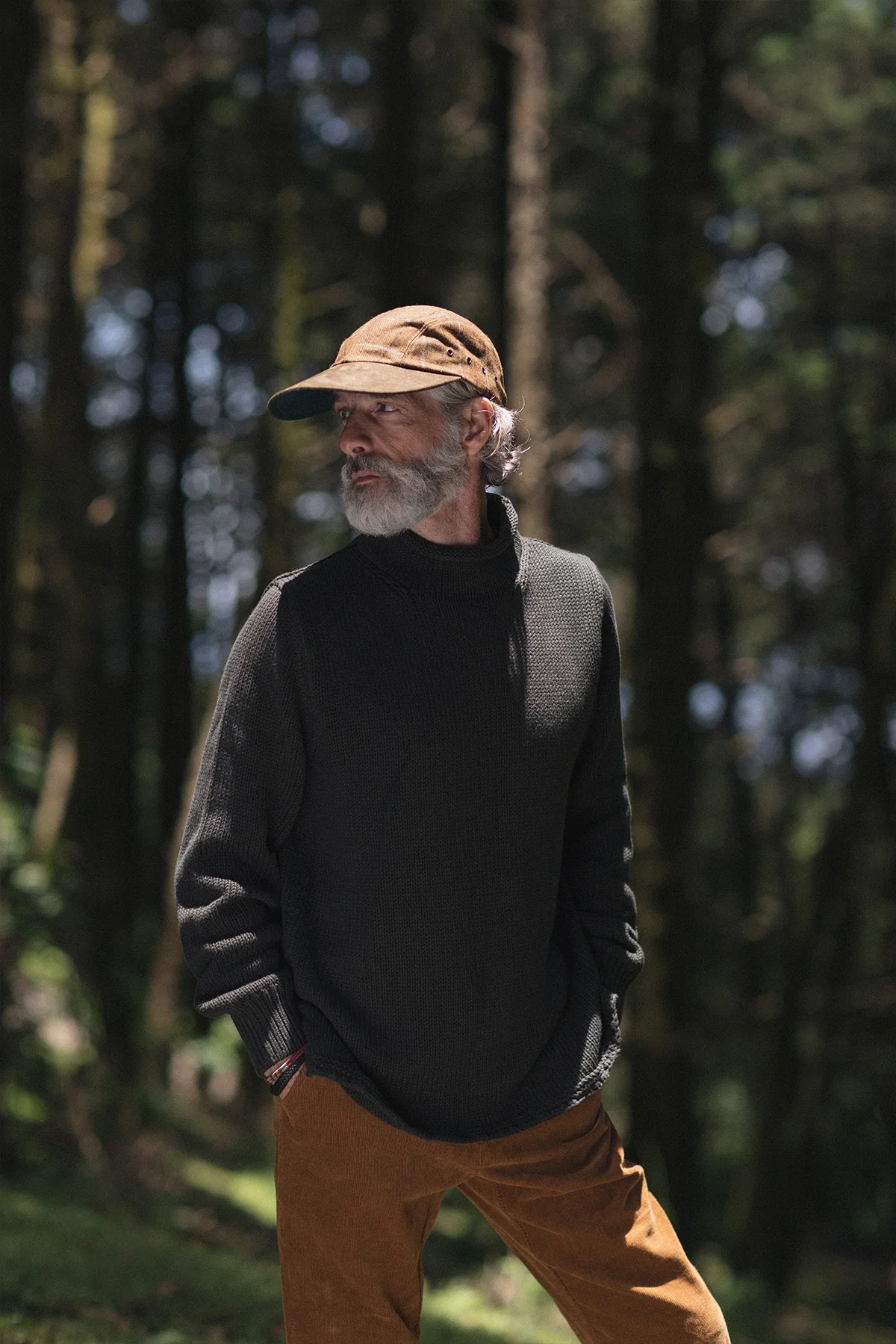 Fisherman's Sweater in Olive - Image 8