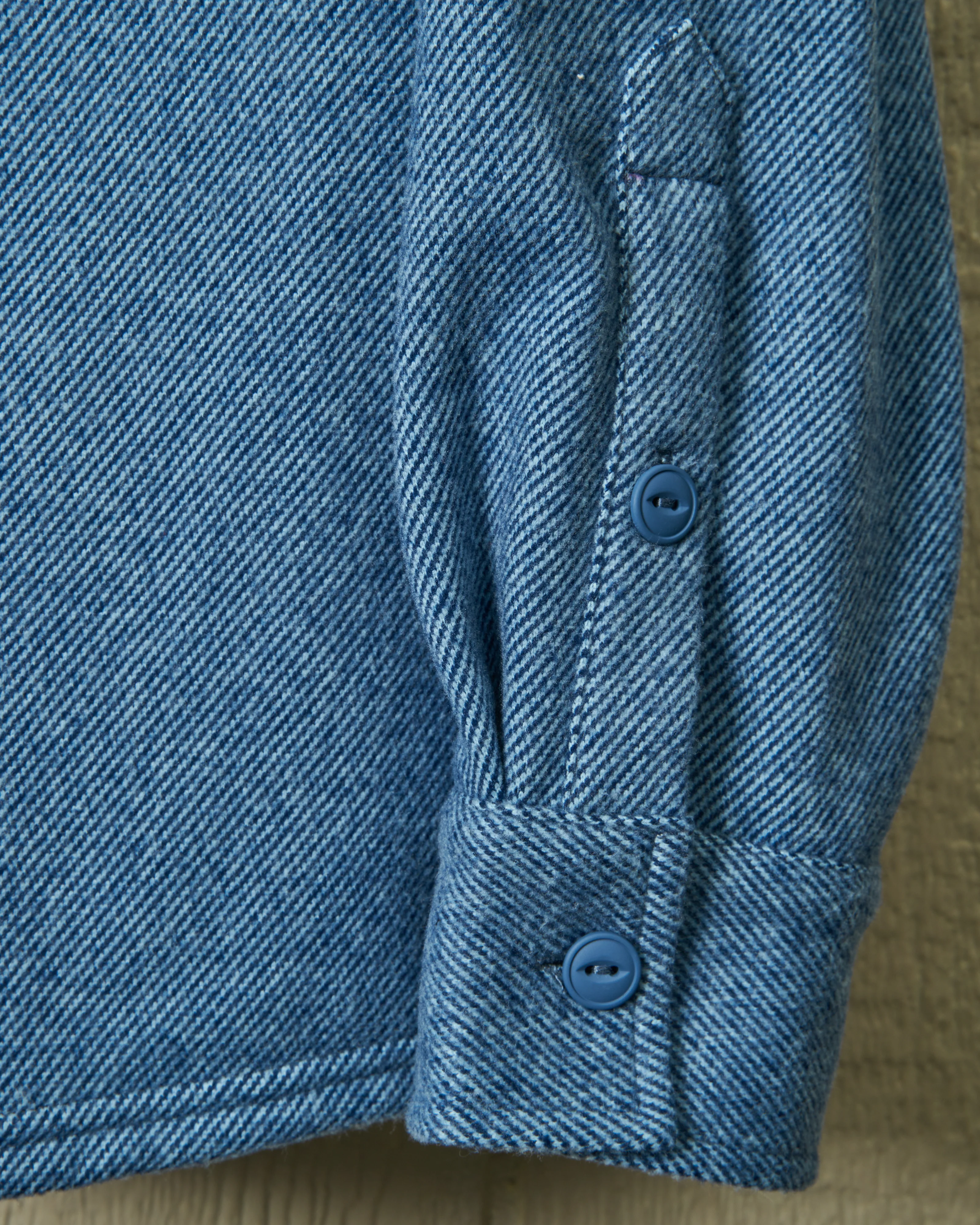 Fleece Overshirt in Ice Blue - Image 7