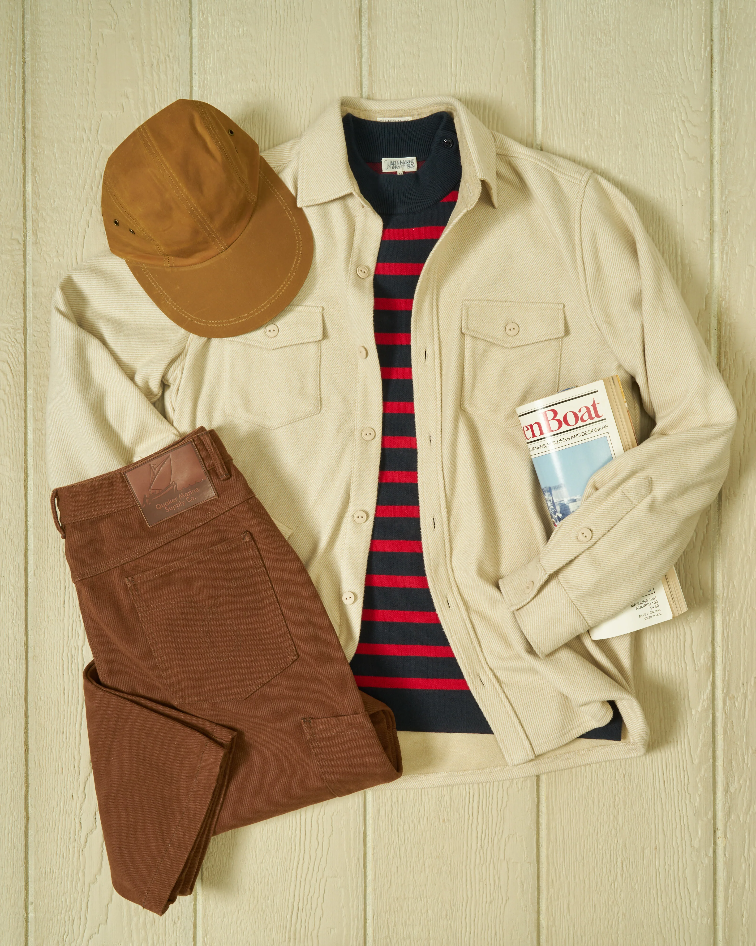 Fleece Overshirt in Sand - Image 5