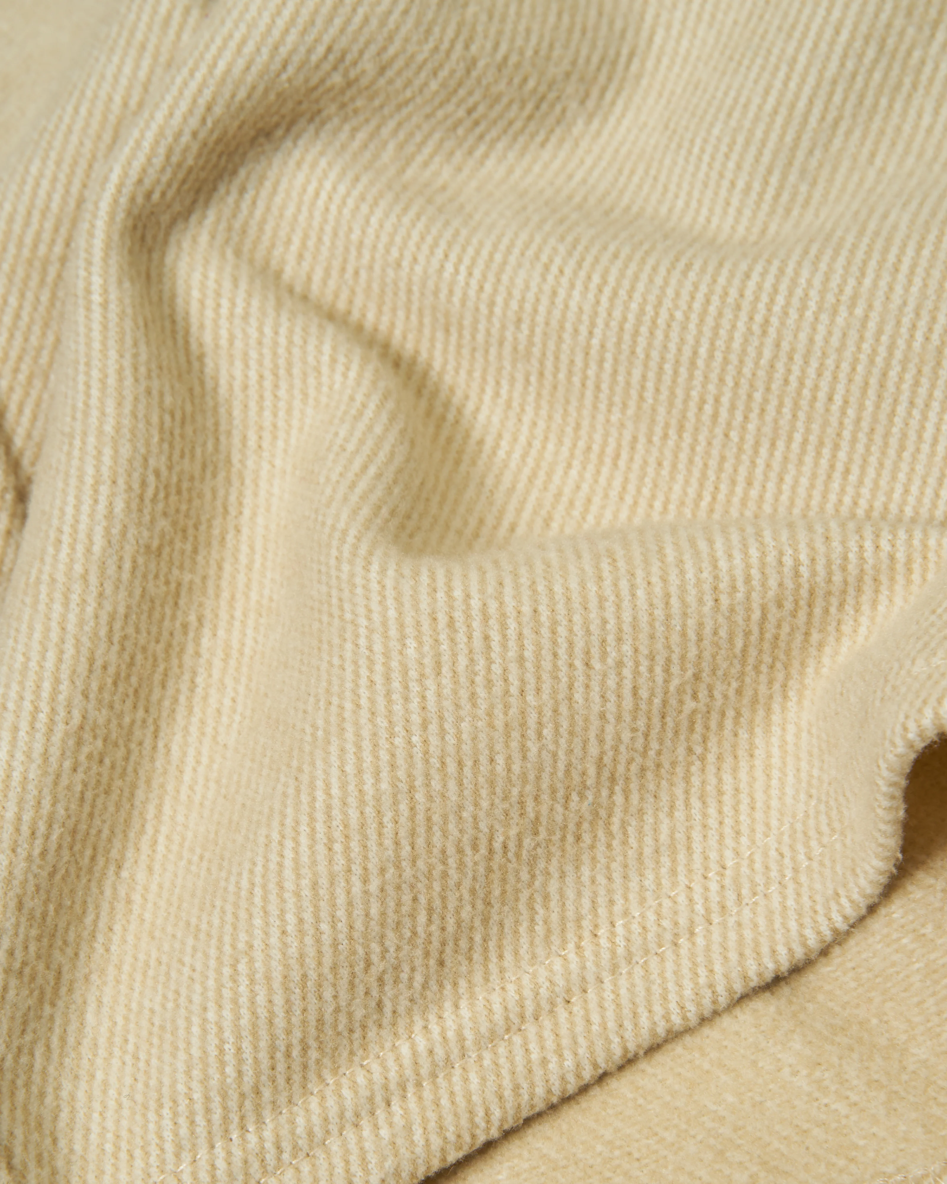 Fleece Overshirt in Sand - Image 8