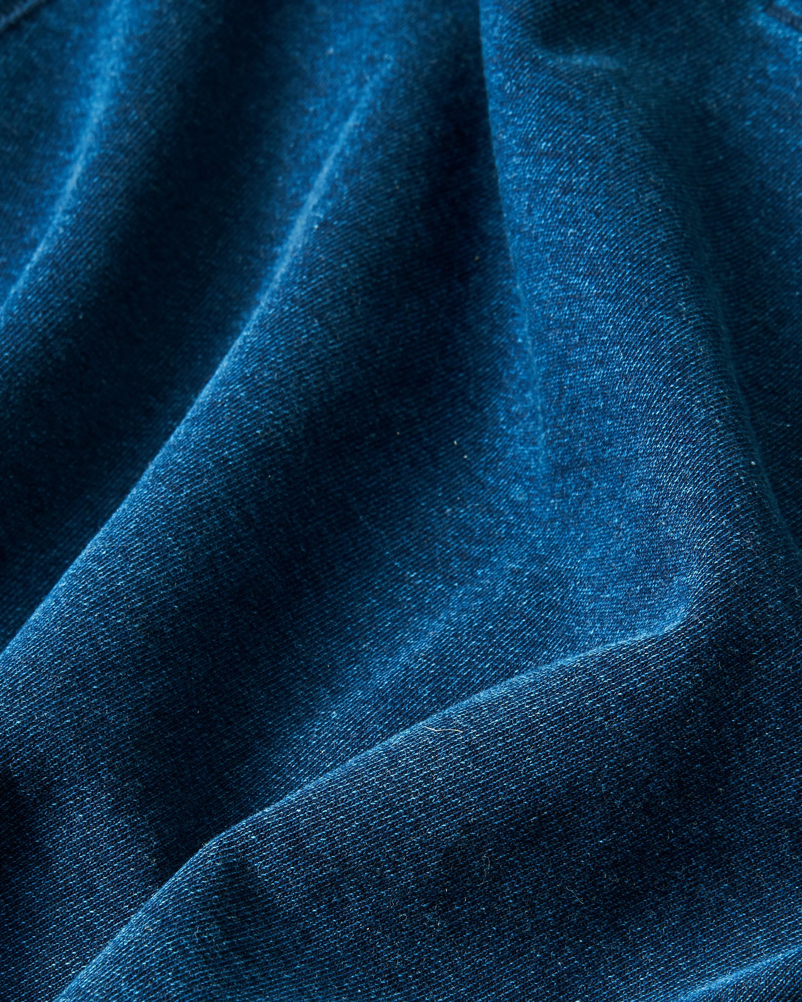 French Workman’s Jacket in Dark Wash Indigo Loopback Terry - Image 6