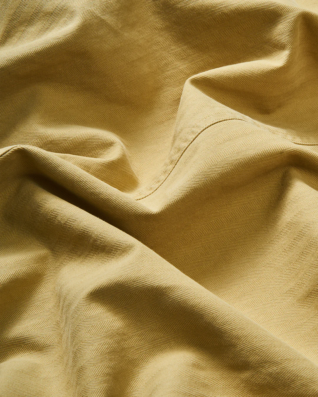 French Workmanâs Jacket in Khaki Herringbone - Image 7