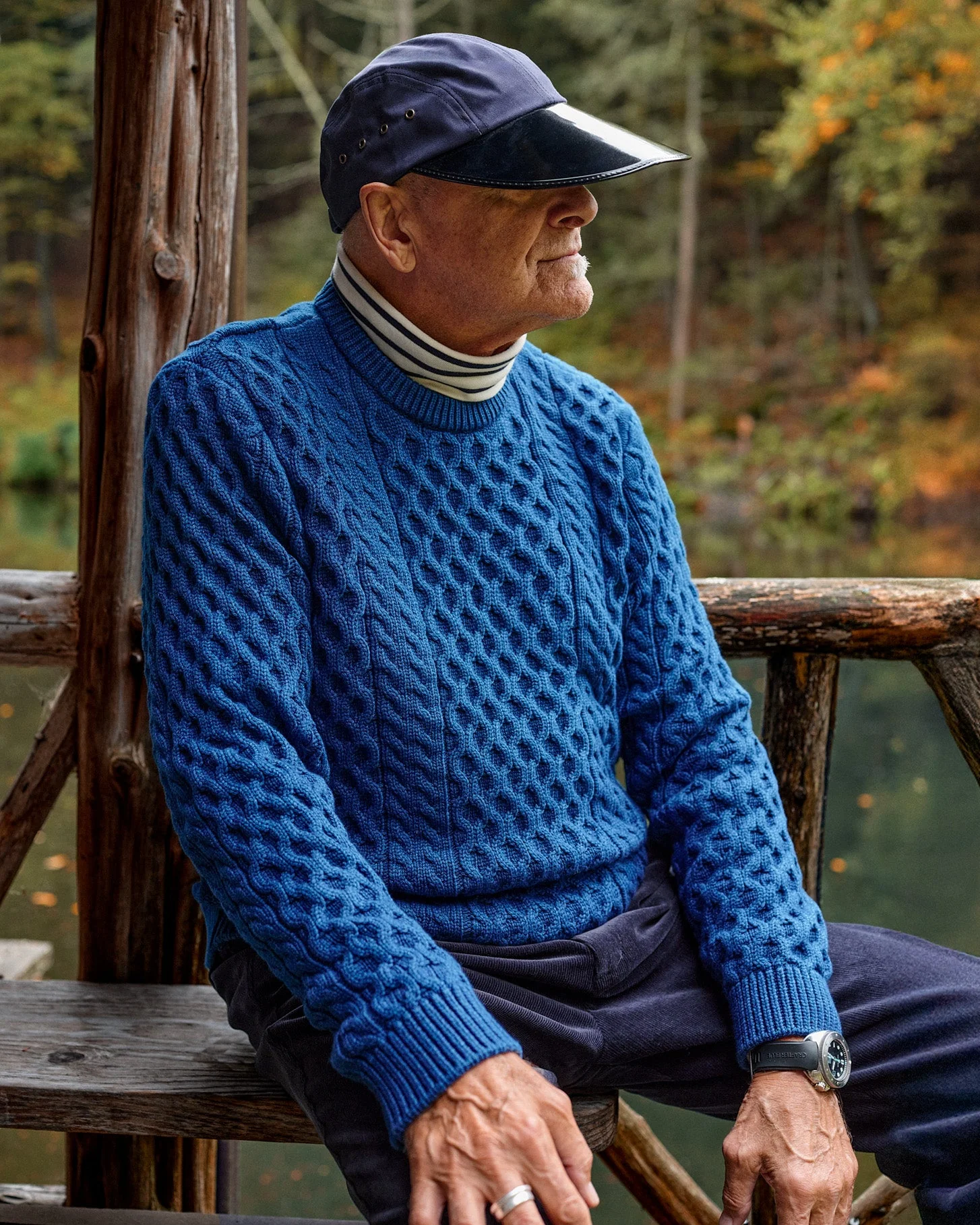 Deep Sea Galway Cable Sweater