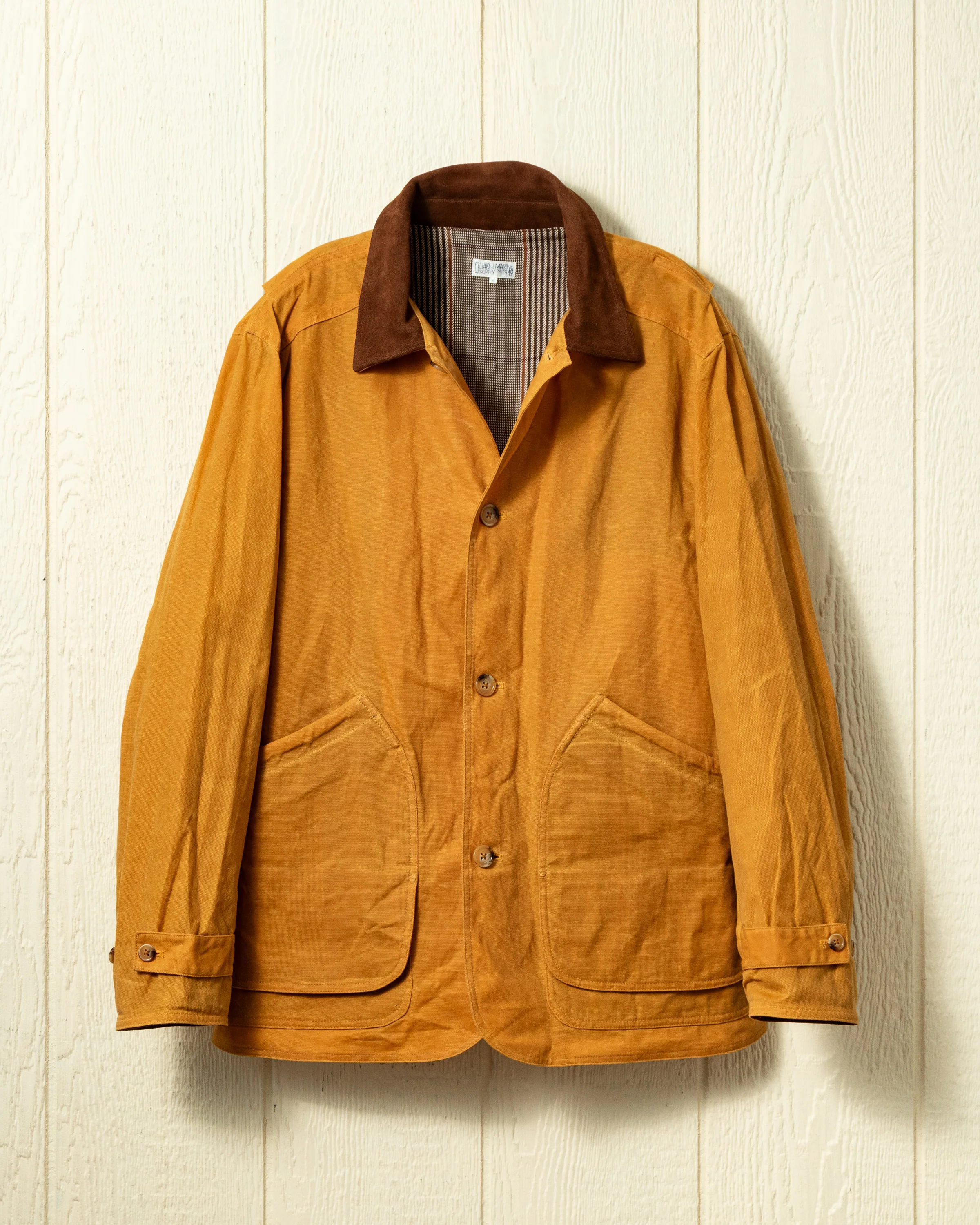 Gamekeeper Jacket in Goldenrod Waxed Canvas
