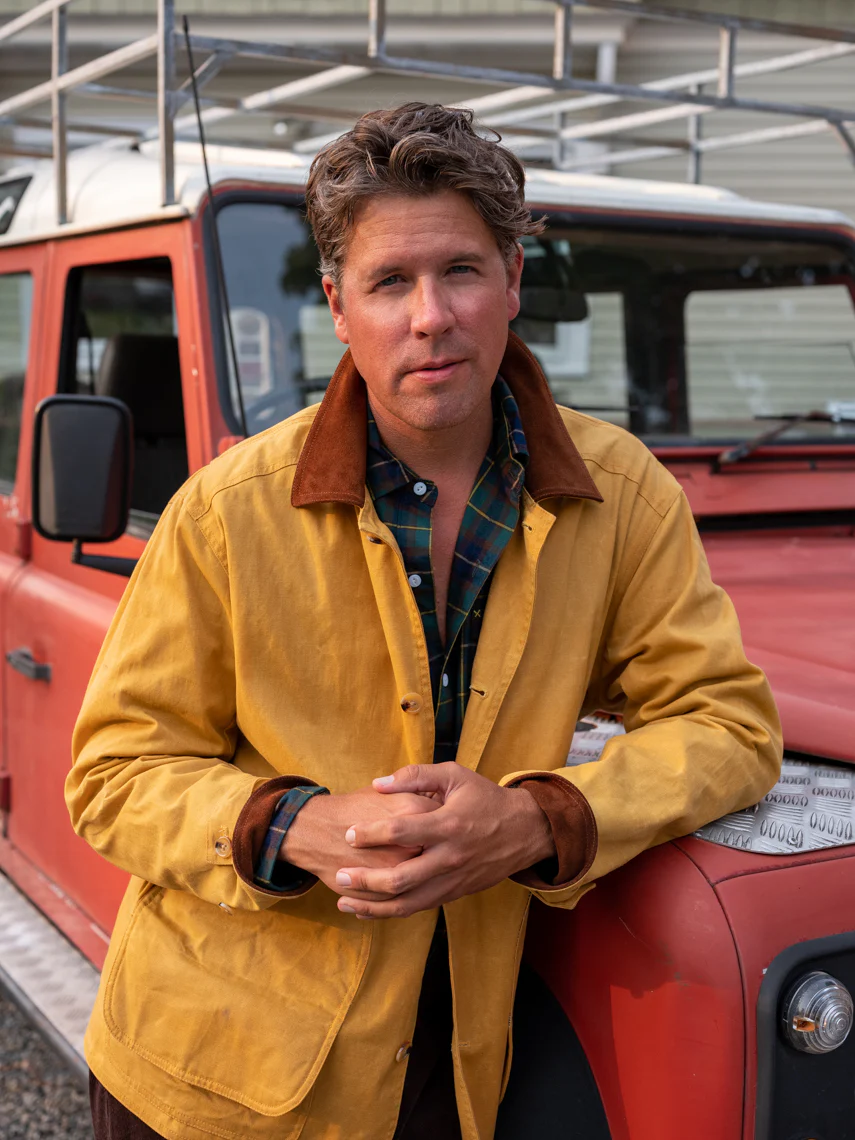 Gamekeeper Jacket in Goldenrod Waxed Canvas - Image 5