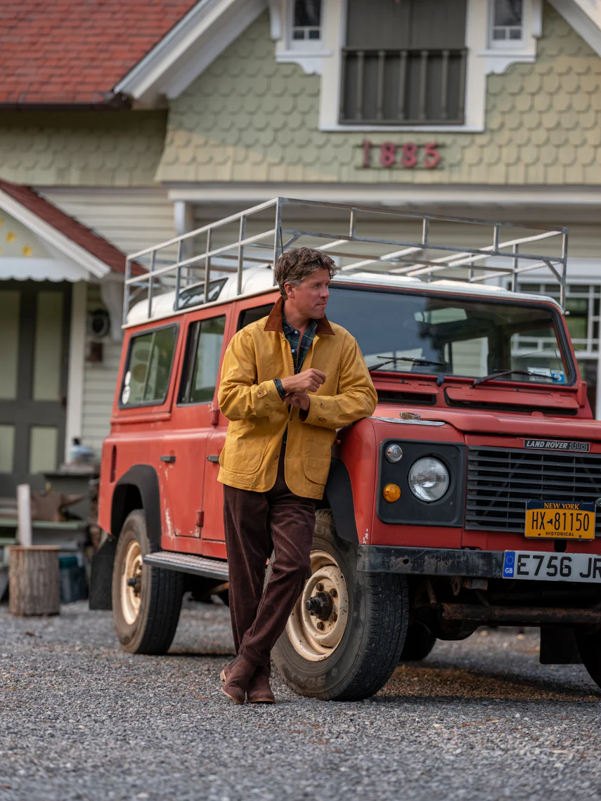 Gamekeeper Jacket in Goldenrod Waxed Canvas - Image 7