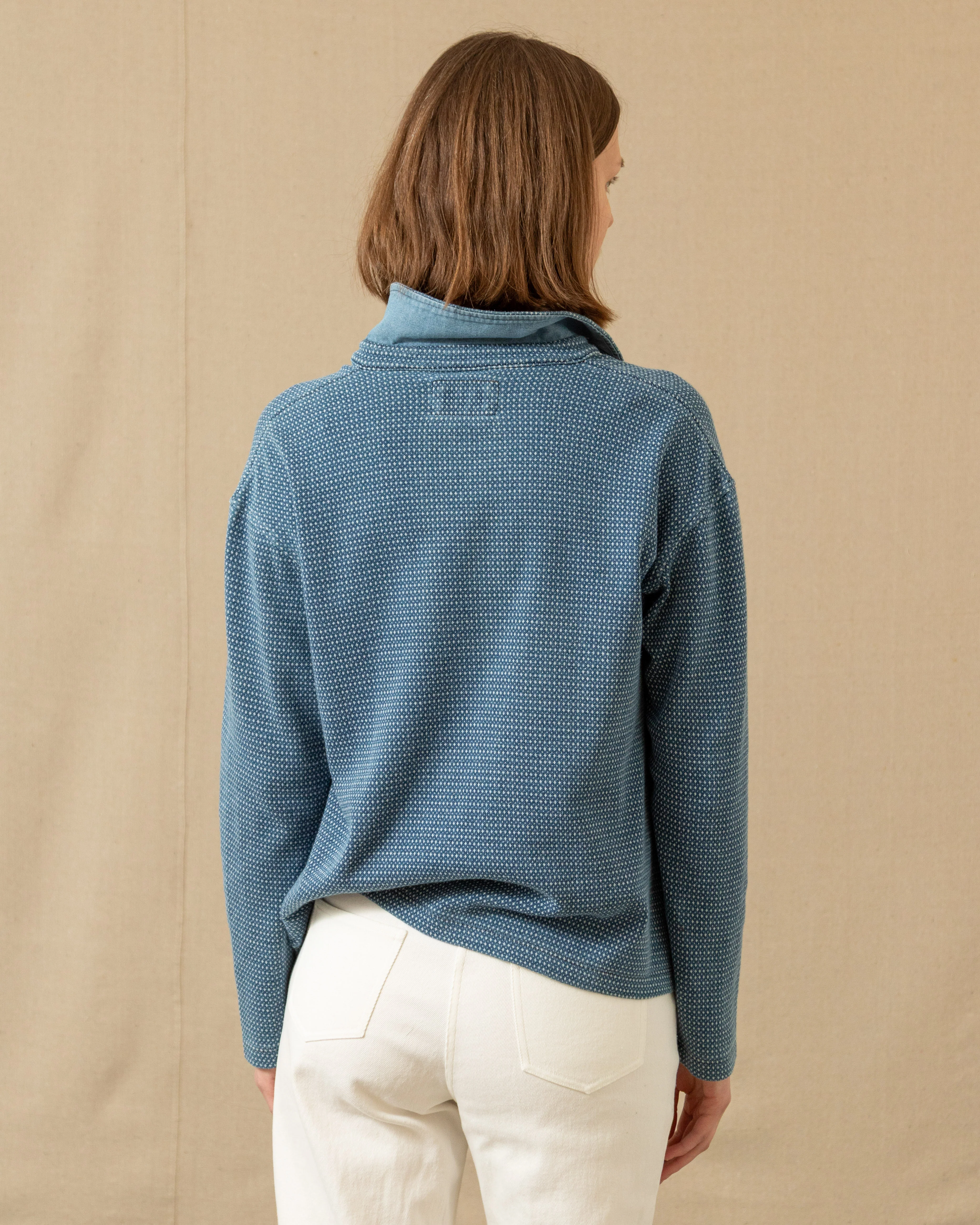 Indigo Inlet Pullover in Birdseye Pique - Image 6