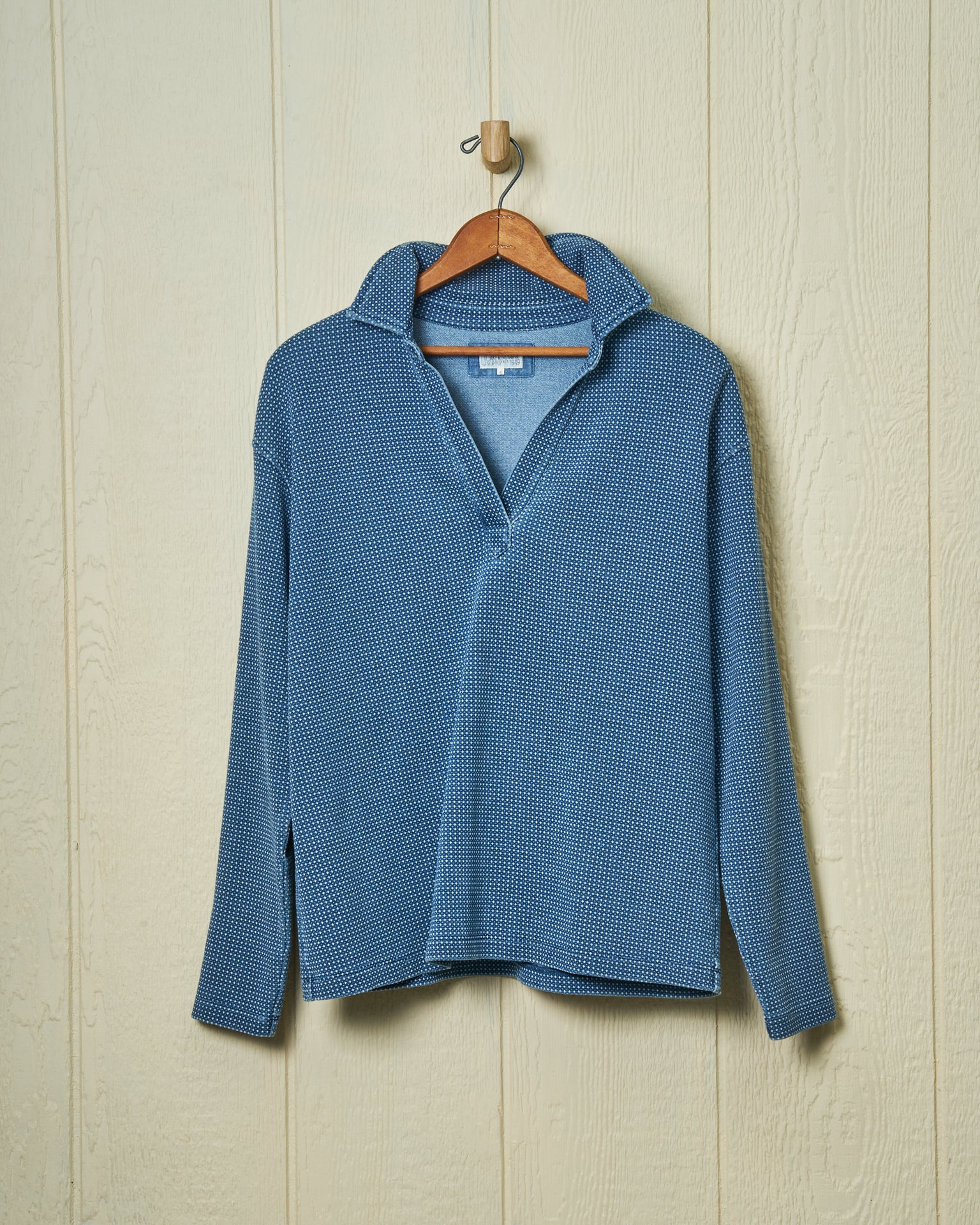 Indigo Inlet Pullover in Birdseye Pique - Image 9
