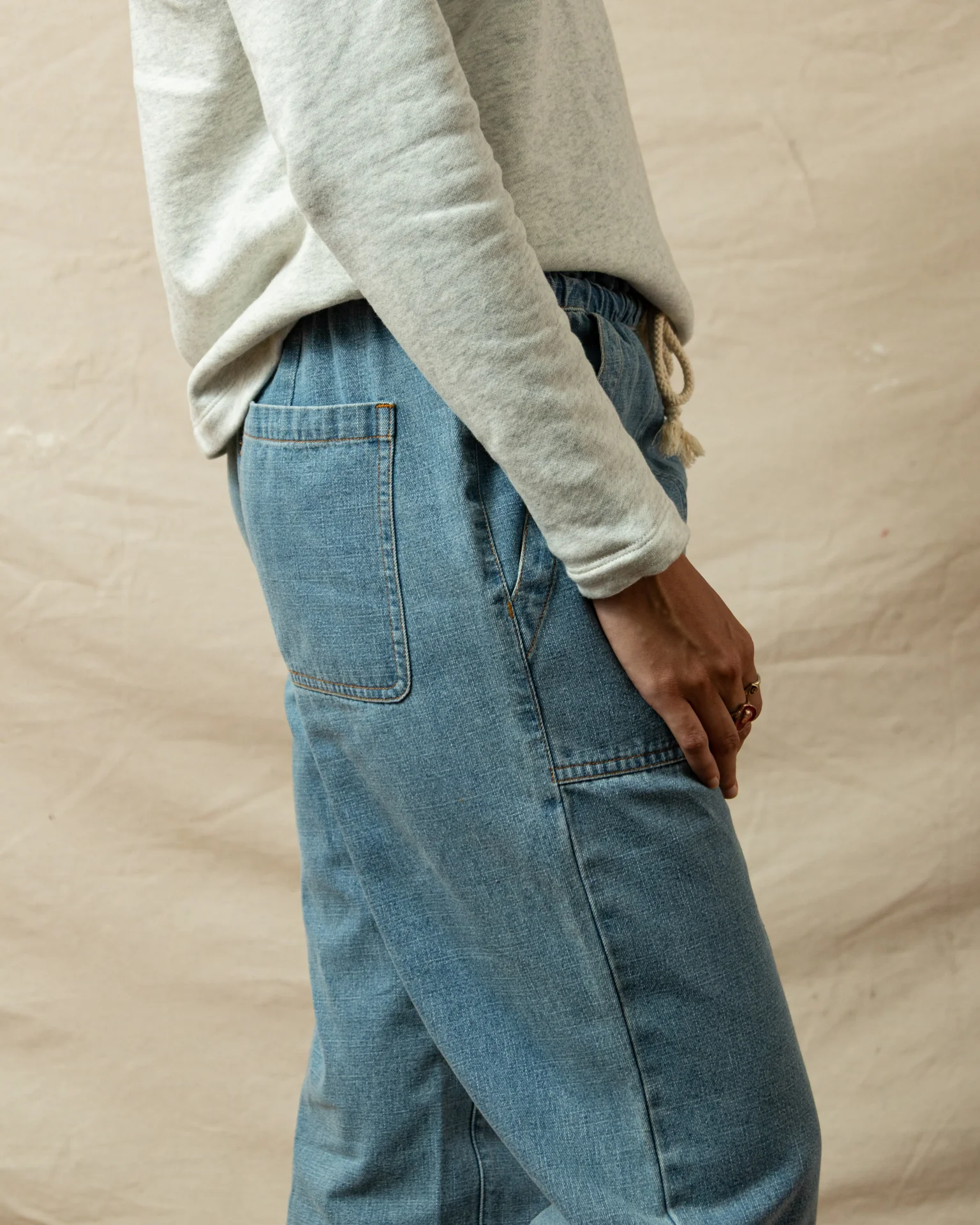 Inlet Pullover in Collegiate Loopback Terry - Image 4