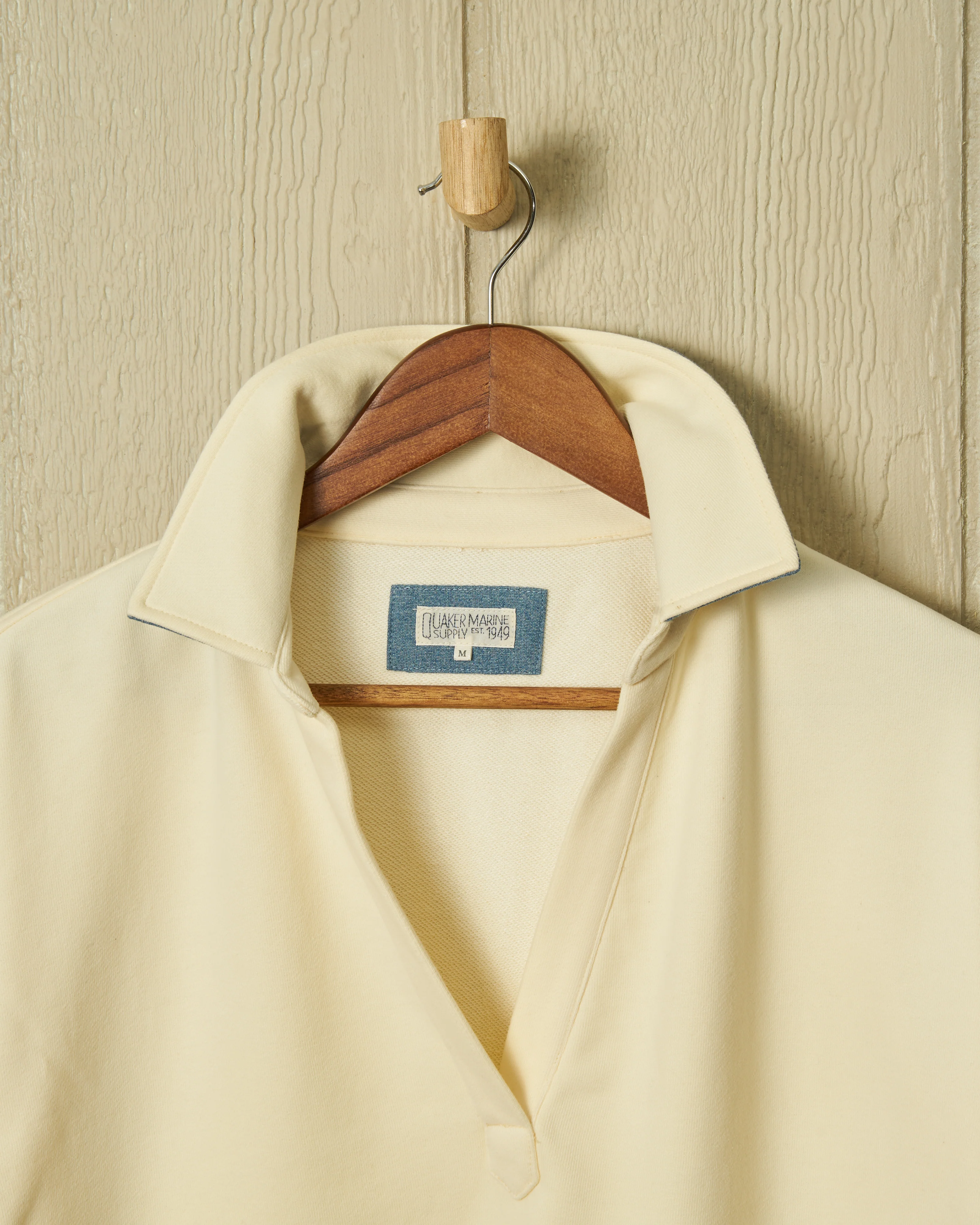 Inlet Pullover in Cream Loopback Terry - Image 12