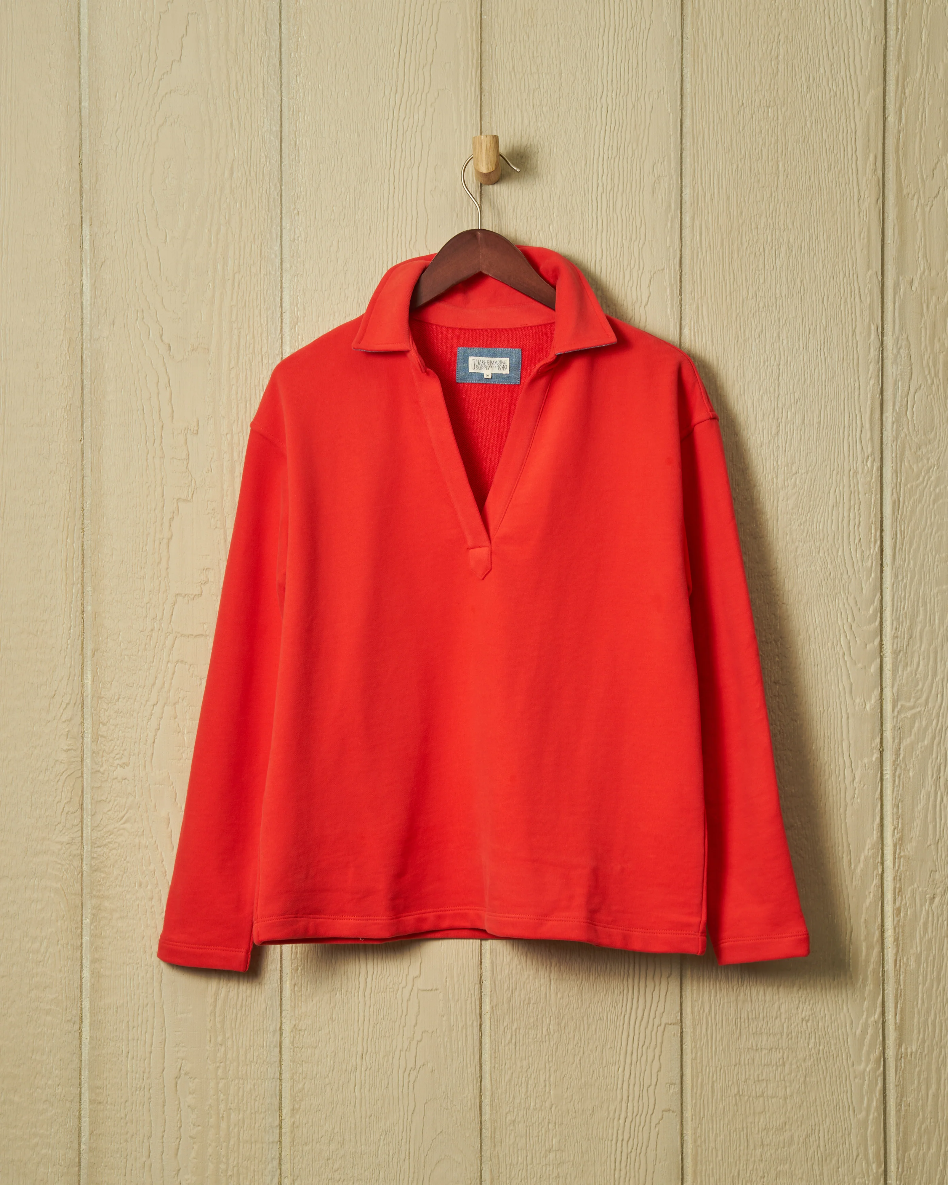 Inlet Pullover in Poppy Loopback Terry - Image 3