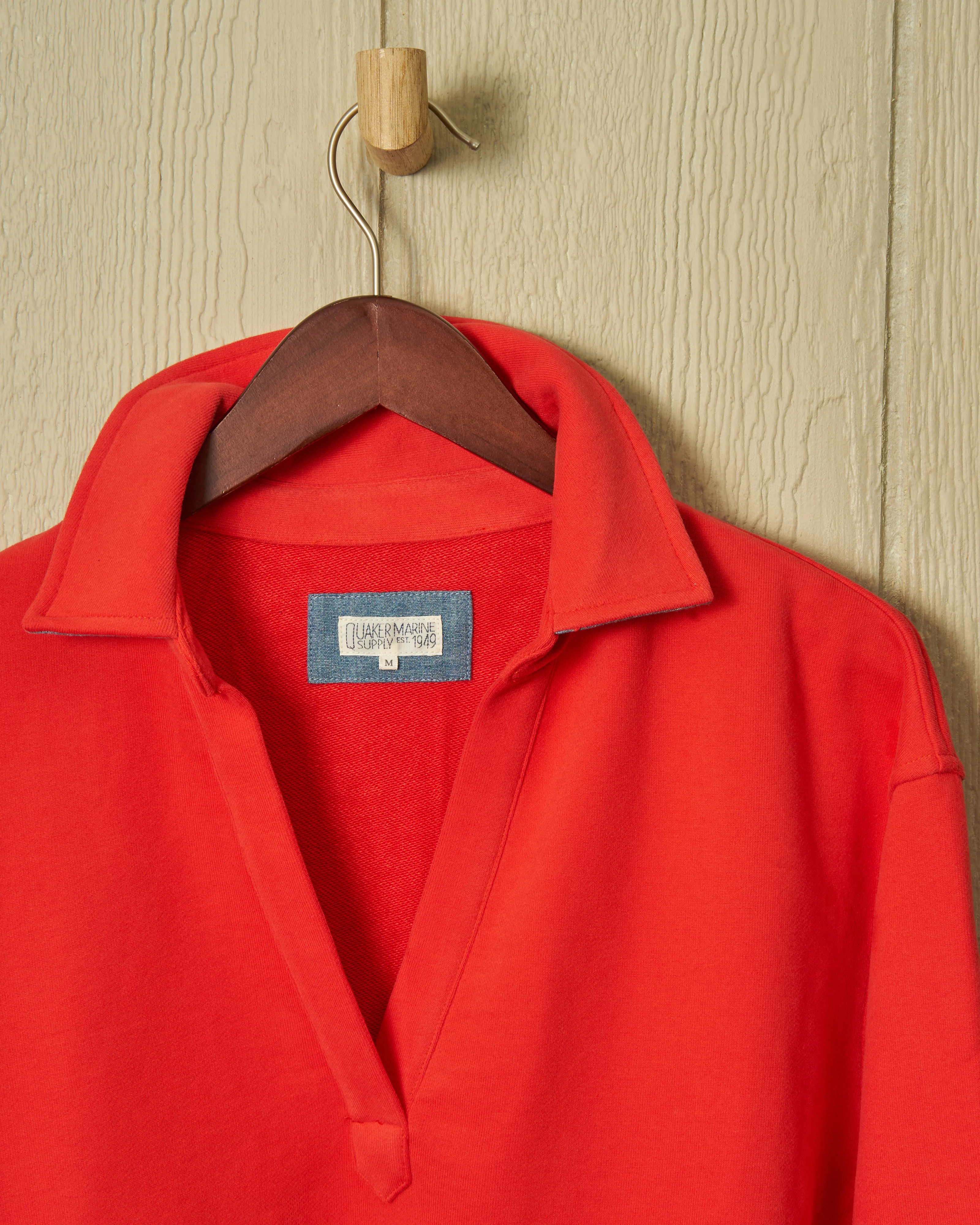 Inlet Pullover in Poppy Loopback Terry - Image 5