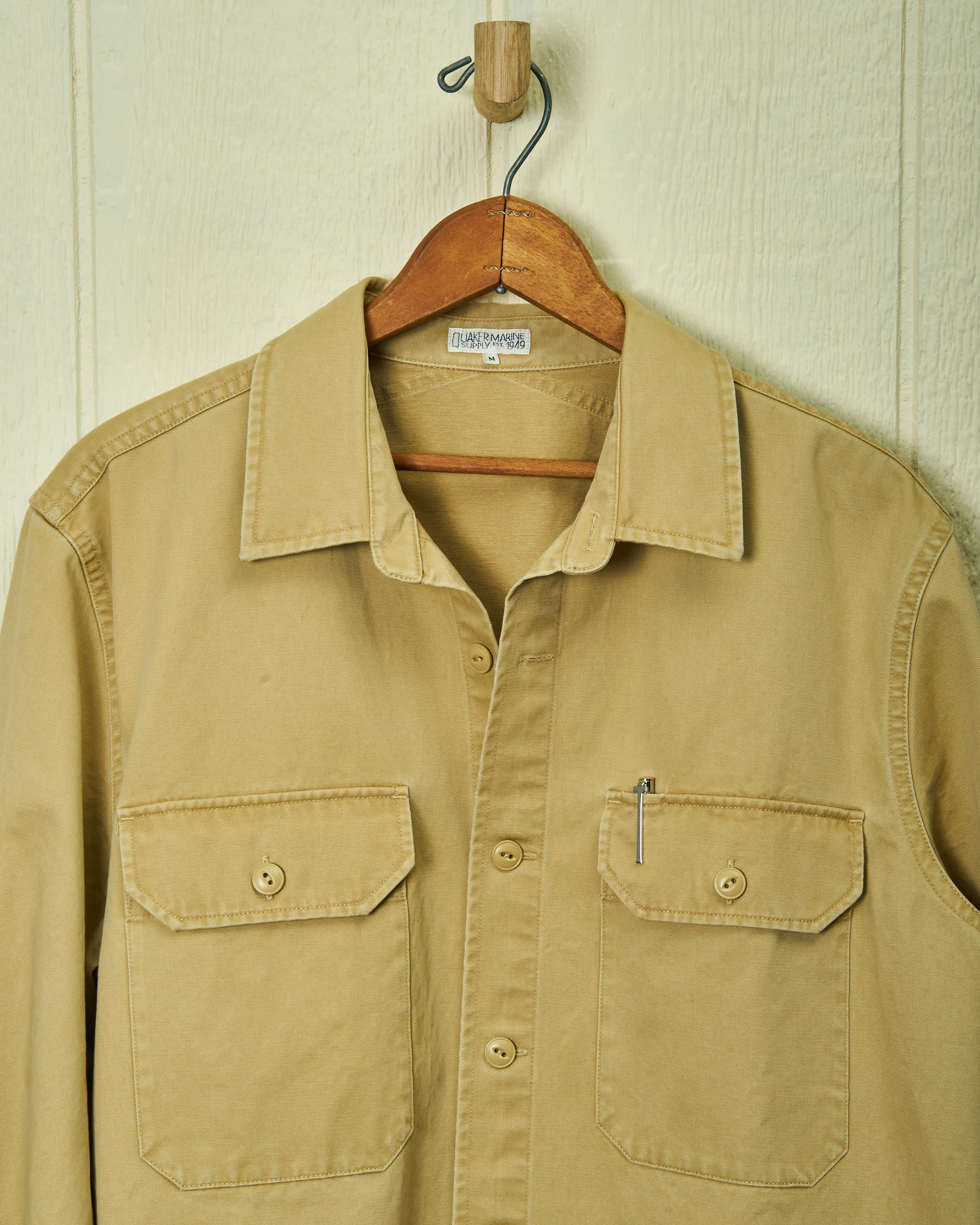 MacArthur Shirt in Khaki Twill - Image 3