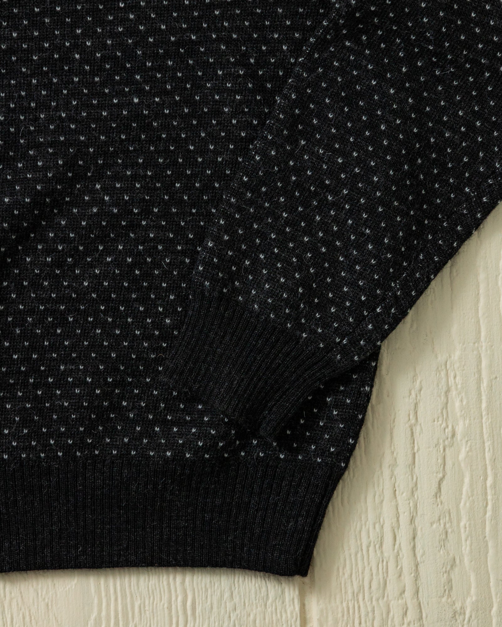 Merino Antique Fleck Sweater in Charcoal - Image 4