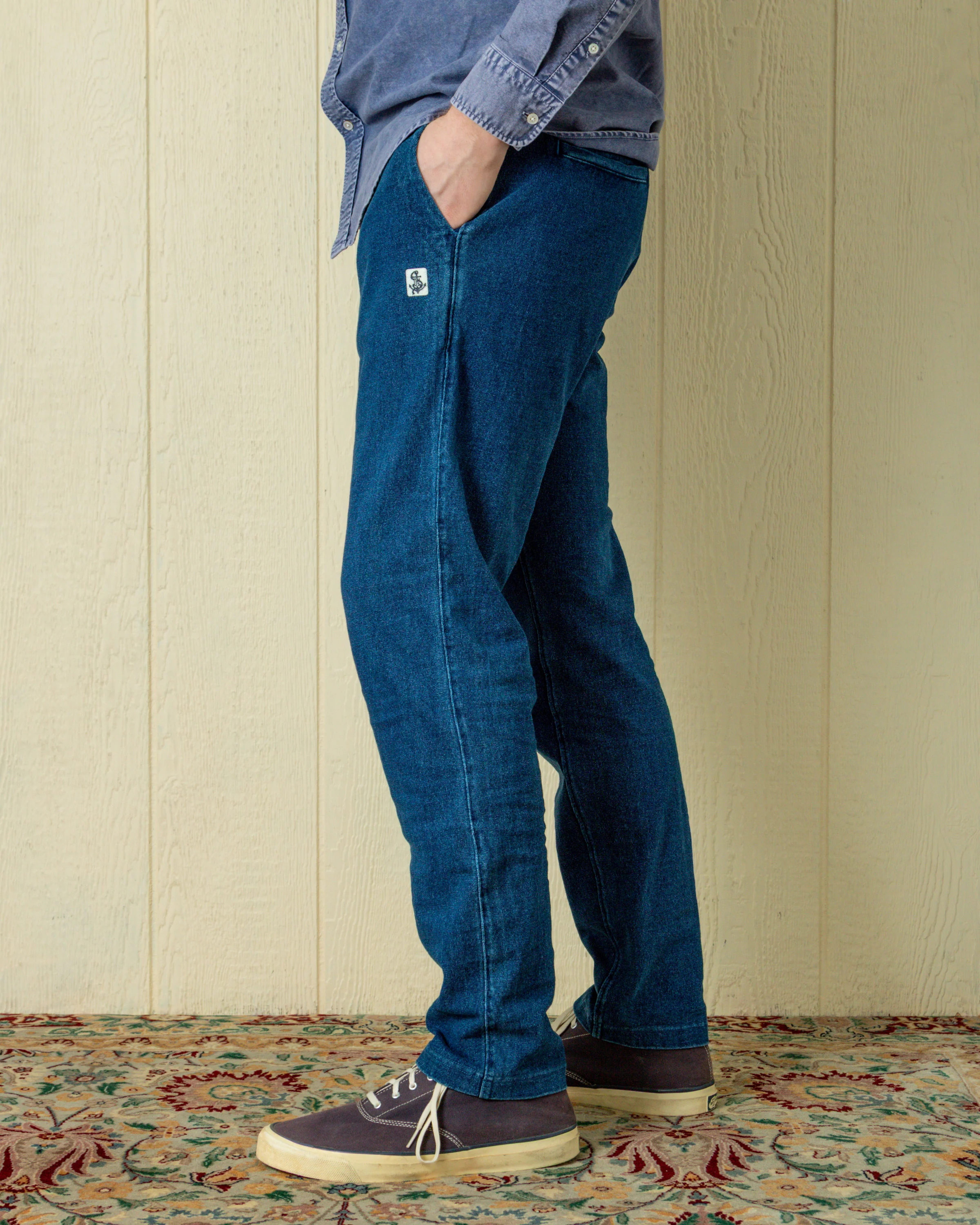 Monterey Sweat Pant in Washed Indigo - Image 6