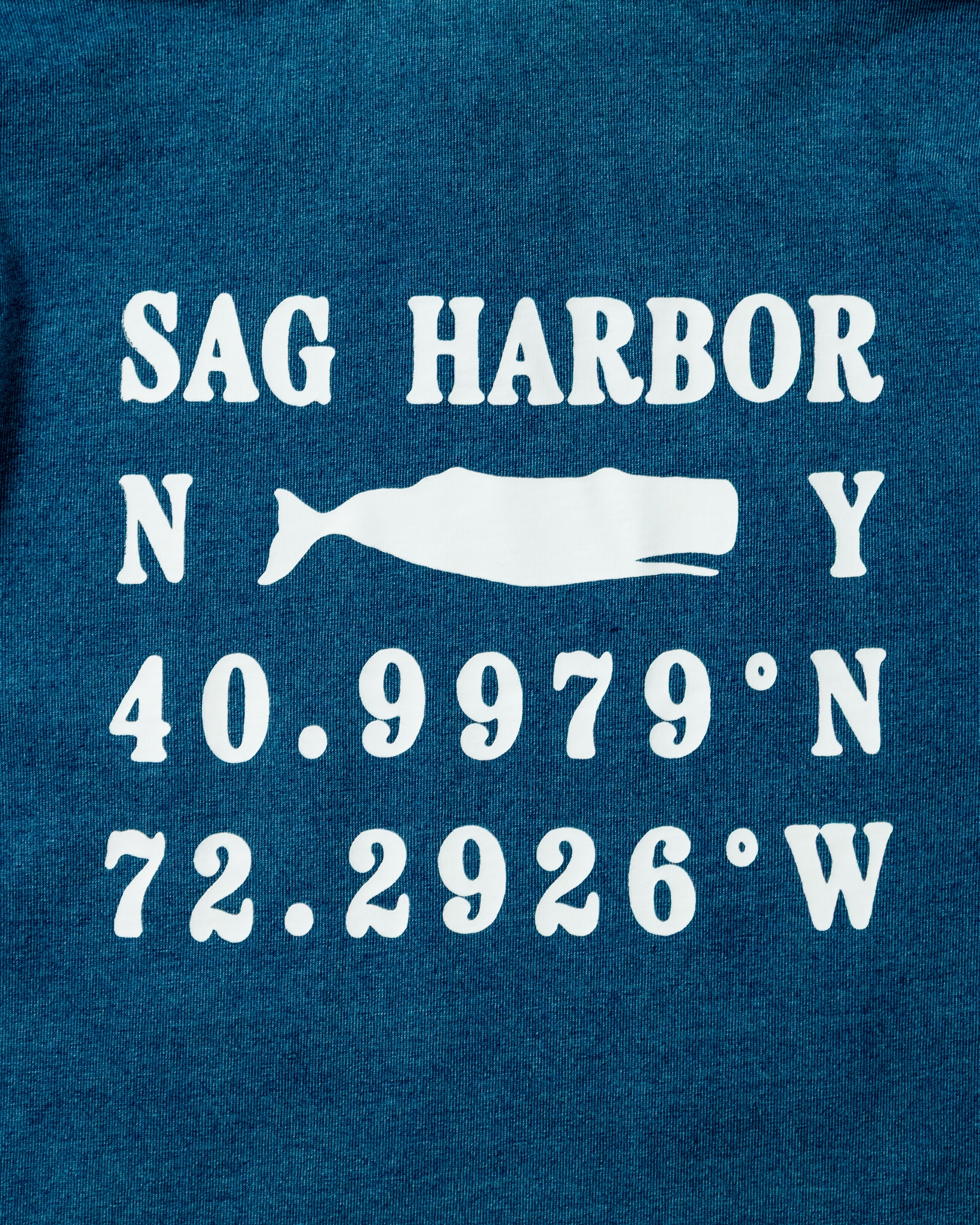 Sag Harbor Wharf Hoodie in Washed Indigo - Image 3