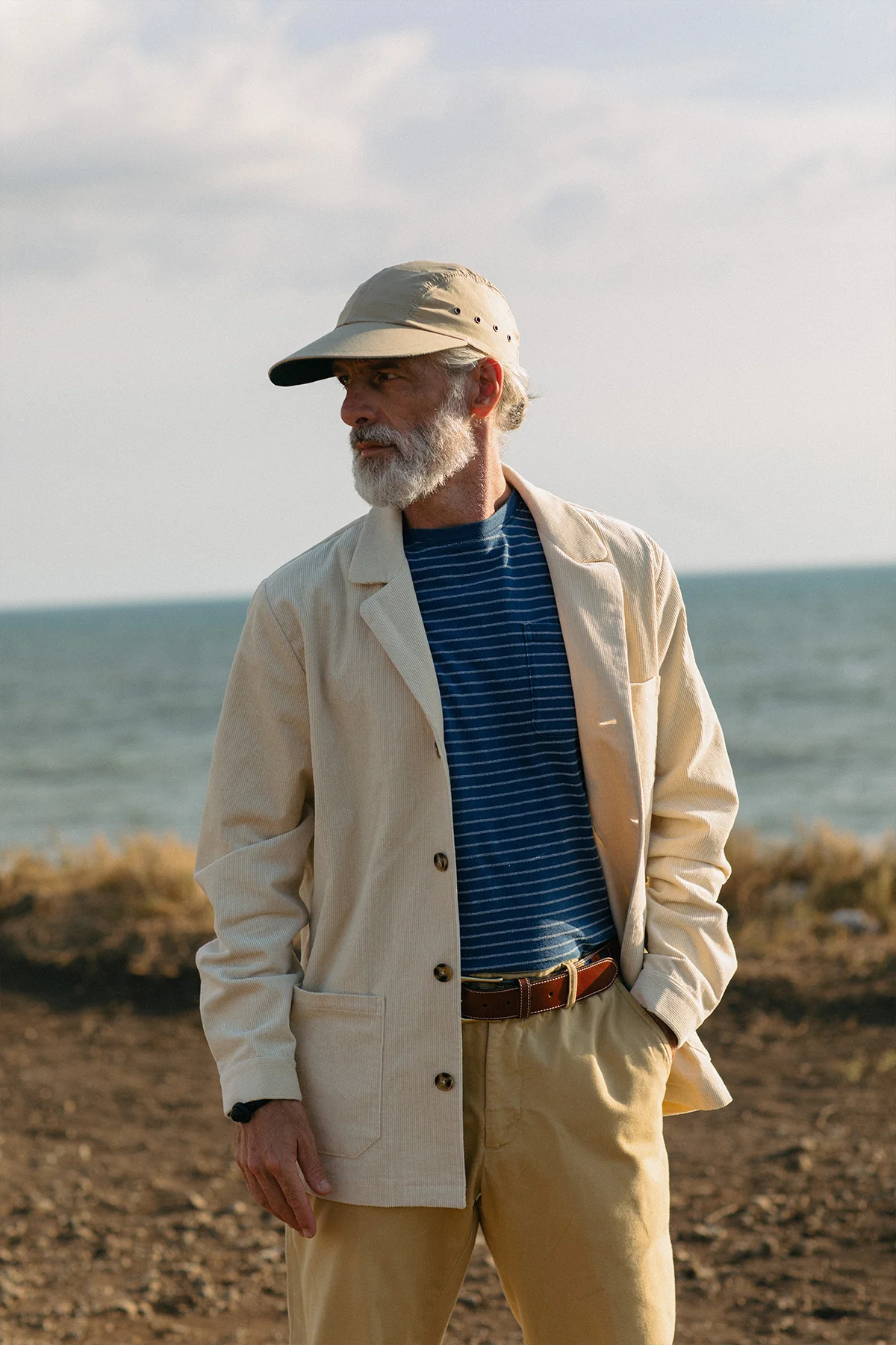 Swordfish in Khaki Poplin - Image 6