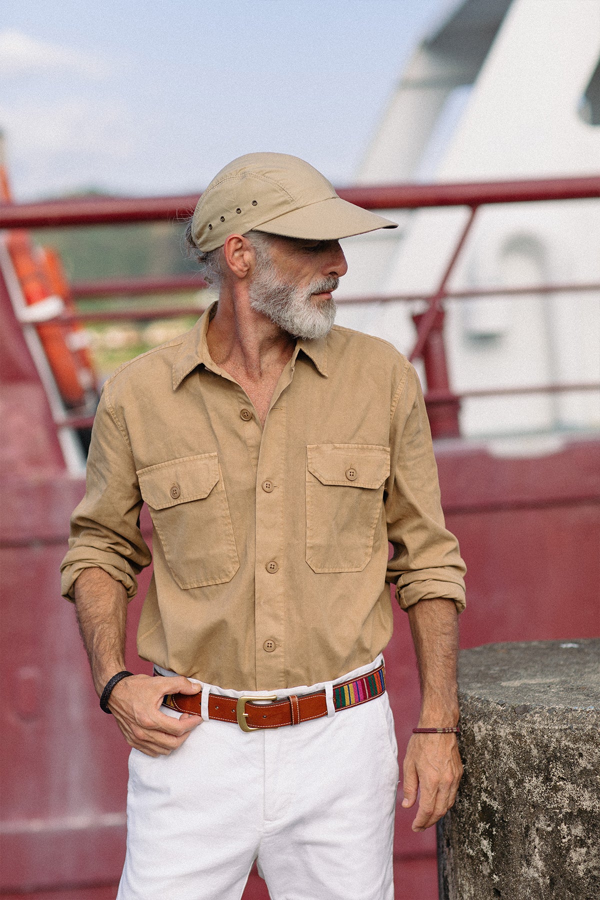 Swordfish in Khaki Poplin - Image 8