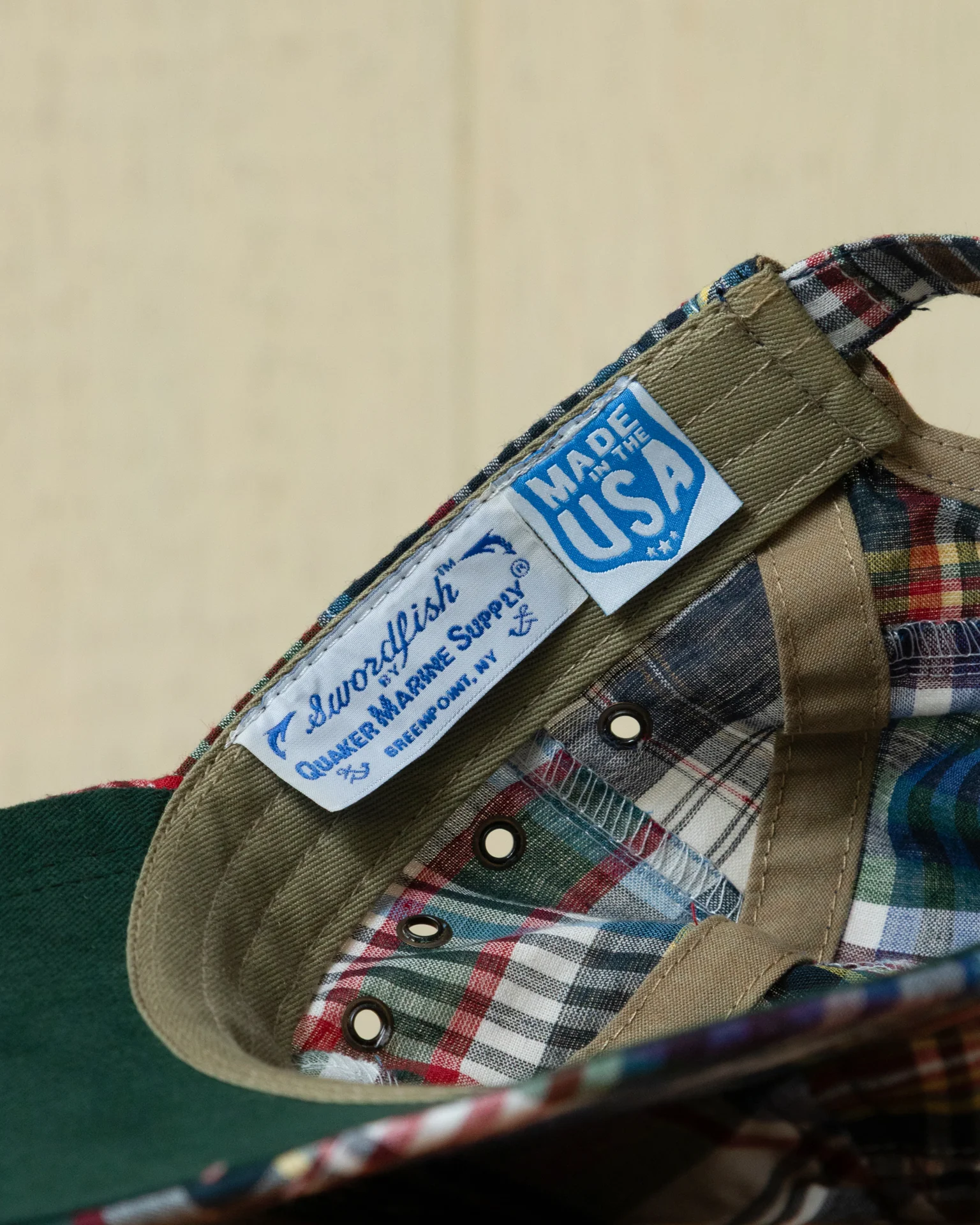 Swordfish in Navy Patchwork Madras - Image 5