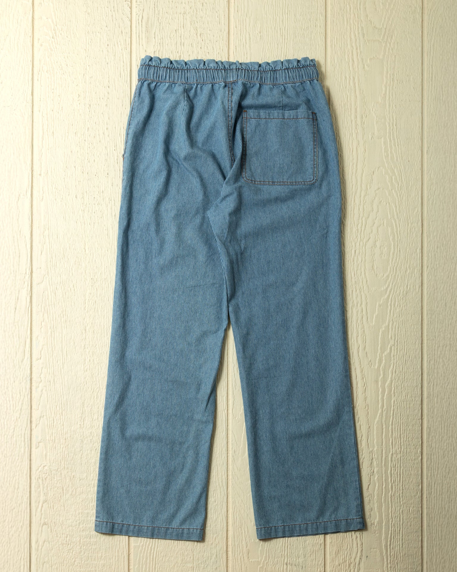 Women's Beach Pant in Denim Blue Hickory Stripe - Image 7