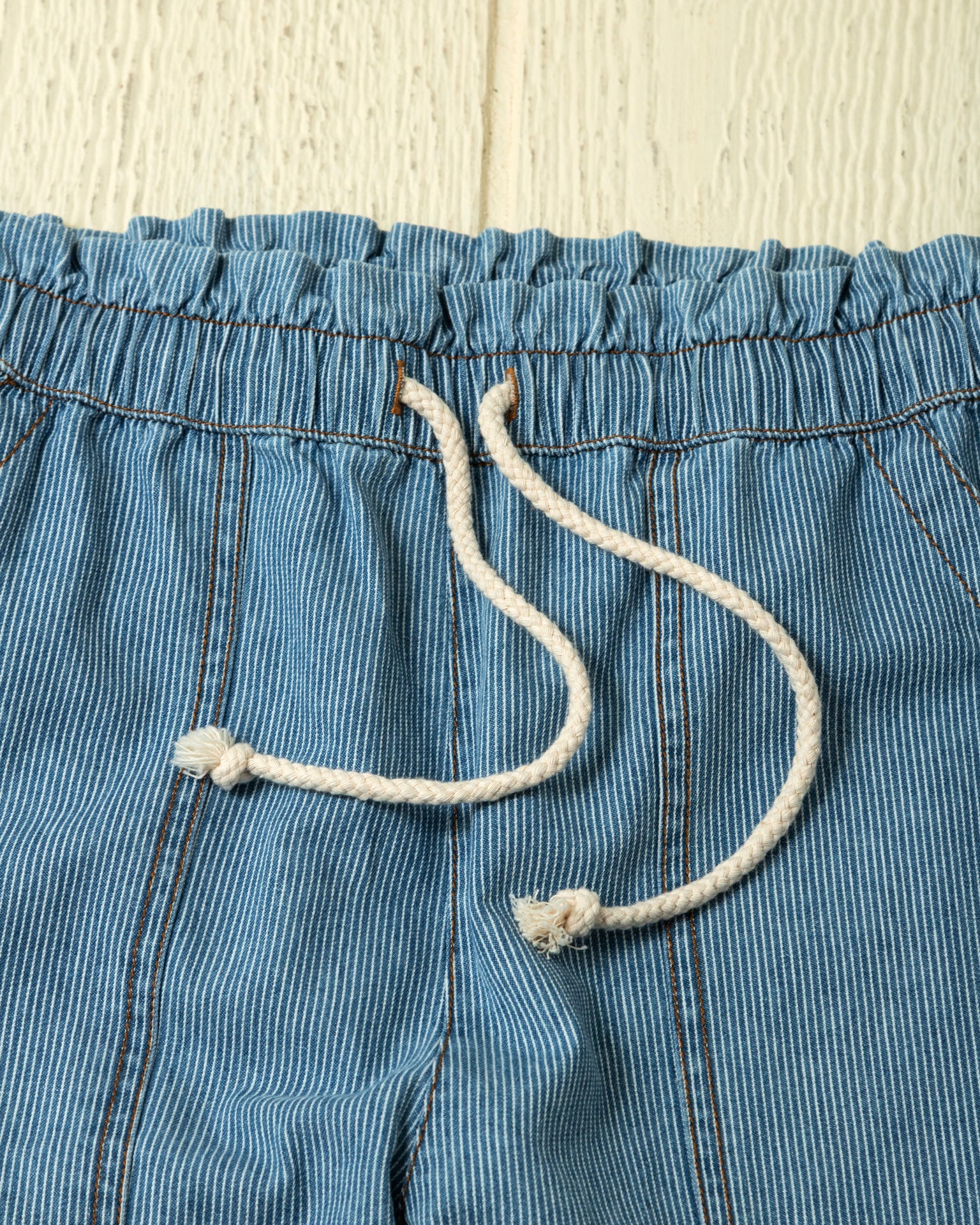 Women's Beach Pant in Denim Blue Hickory Stripe - Image 8