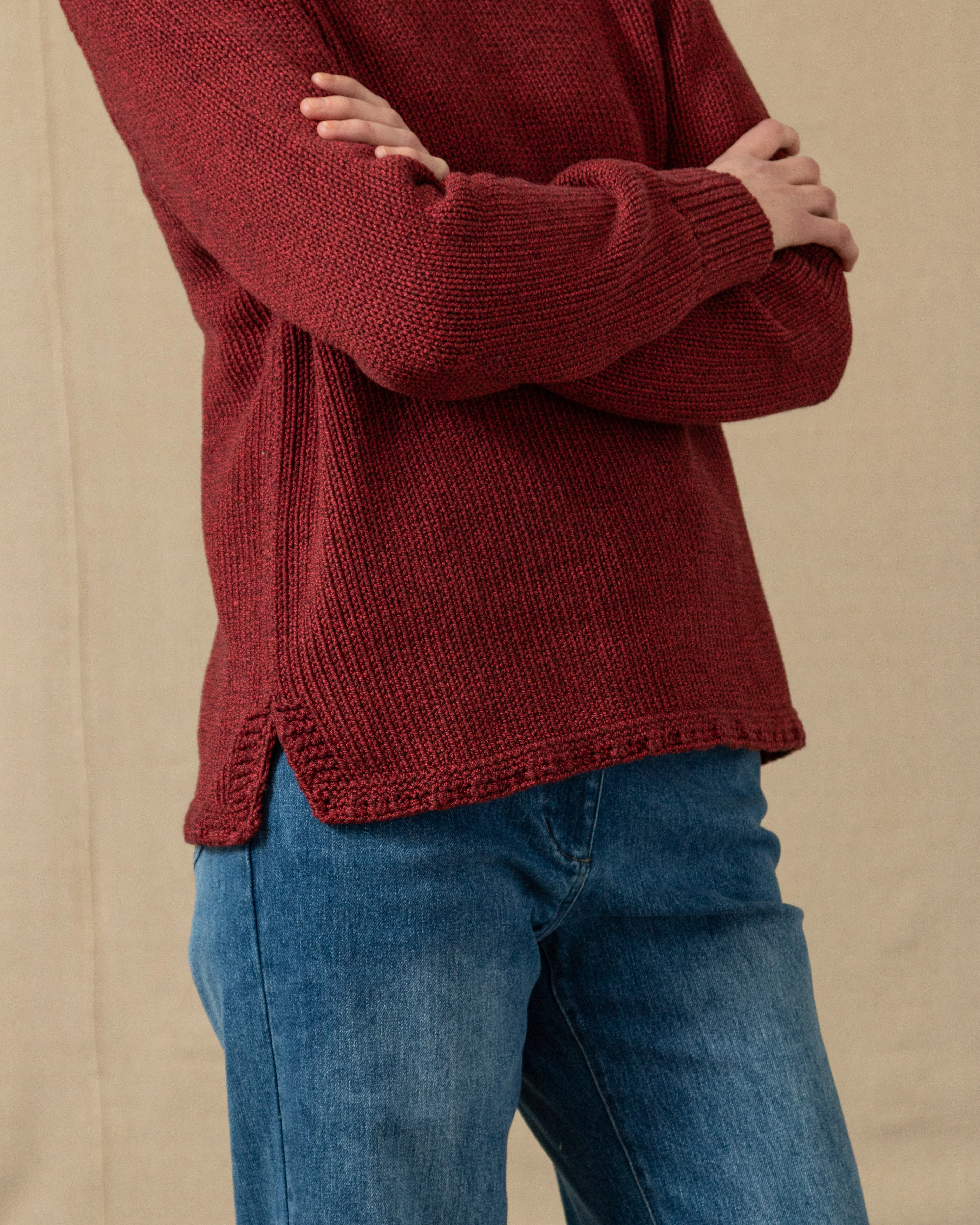 Women's Dock Sweater in Cranberry Mix - Image 7
