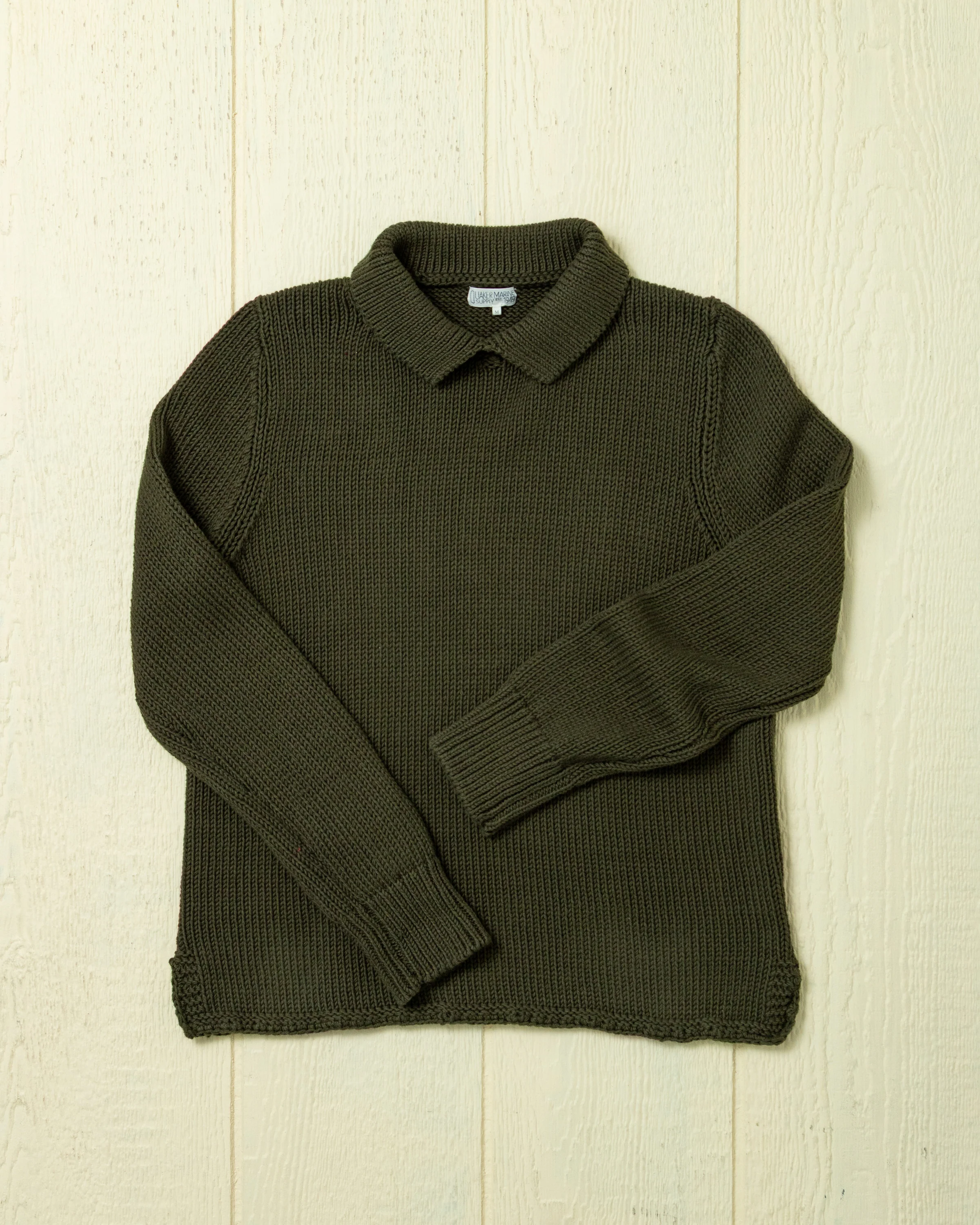 Women's Dock Sweater in Olive - Image 6