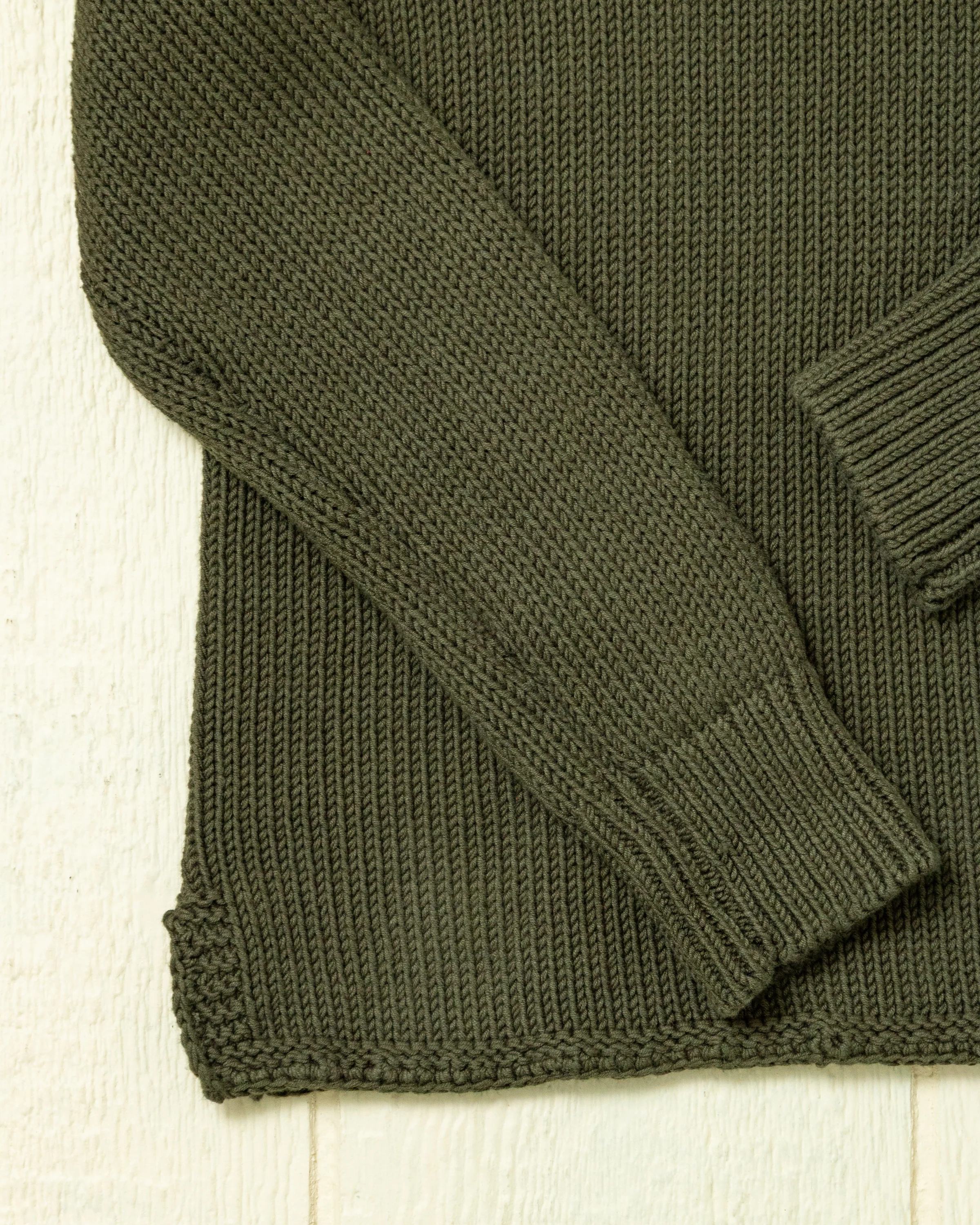 Women's Dock Sweater in Olive - Image 7