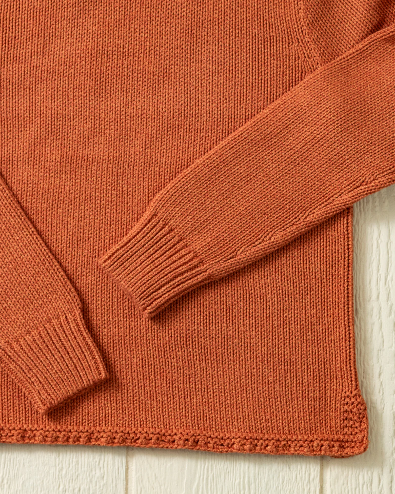 Women's Fisherman's Sweater in Amber Mix - Image 5
