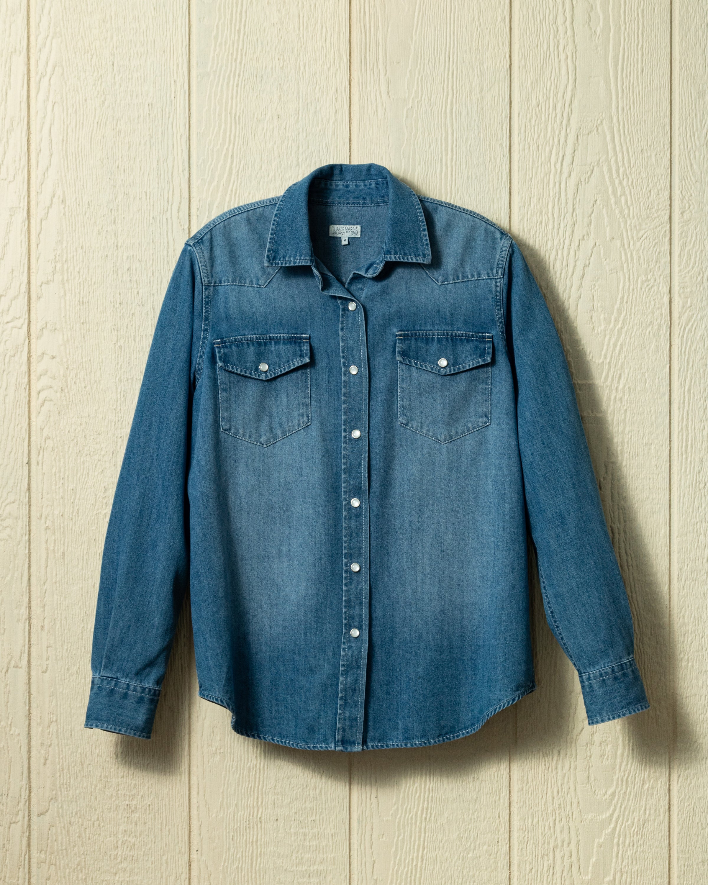 Women's Western Shirt in Denim - Image 4