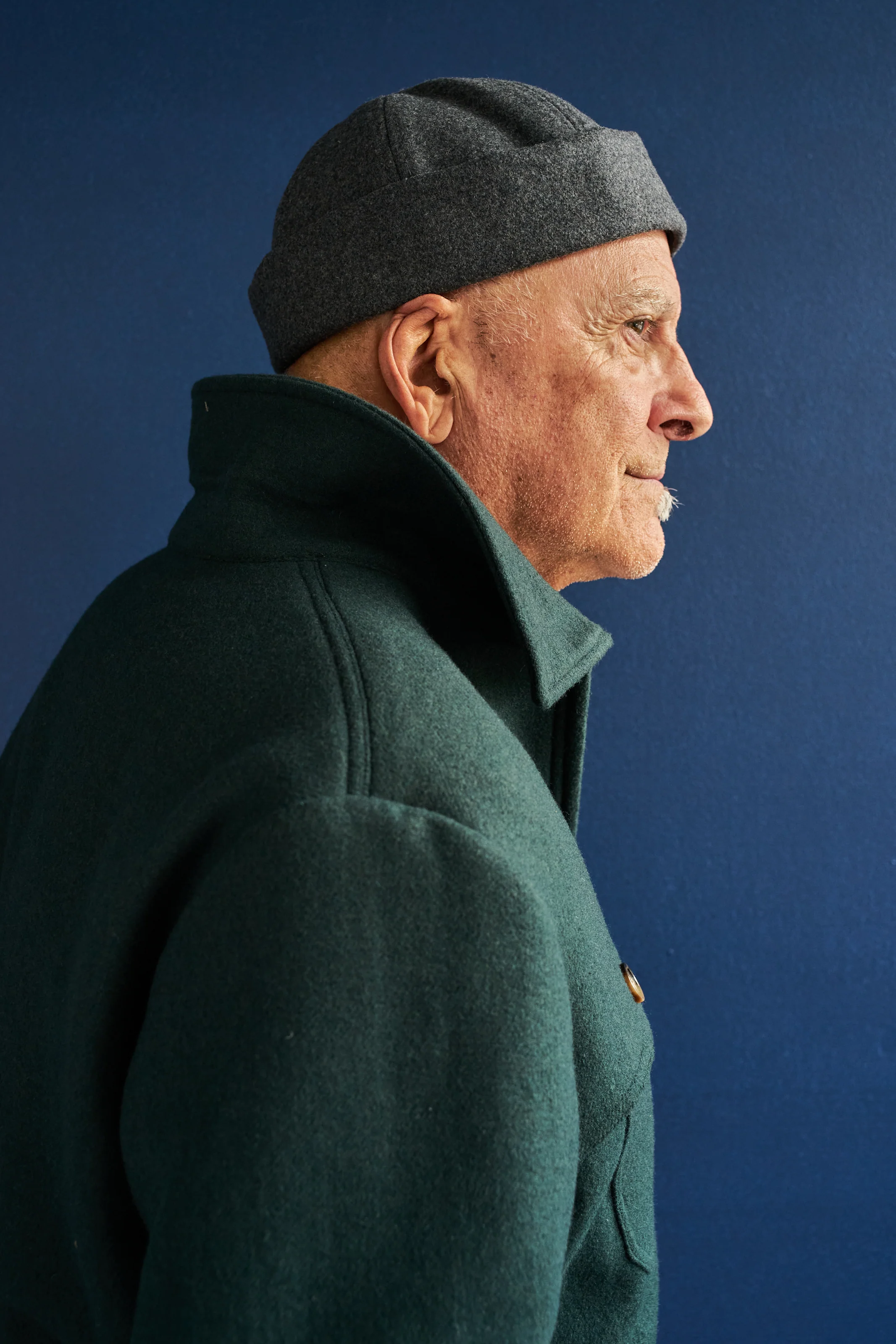 Wool Felt Harbour Cap in Charcoal - Image 3